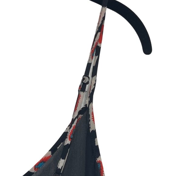 LE SAMPLE | Womens Spaghetti Strap Black Sheer Tank Top | Size L - Picture 6 of 11